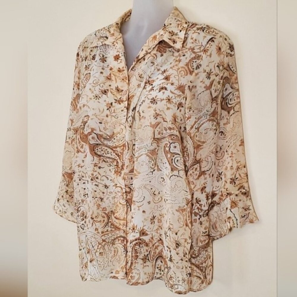 Notations Light Blouse Like New 1X
